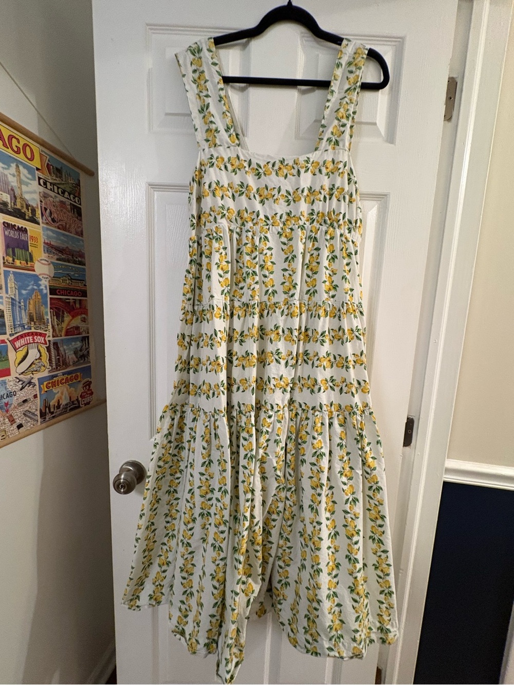 Anthropologie Dress with Yellow Floral Print